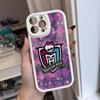 Monsters High Phone Case For Iphone 16 15 14 12 13 Pro Max 11 Mini Xs Puls Lambskin Silicone Cover