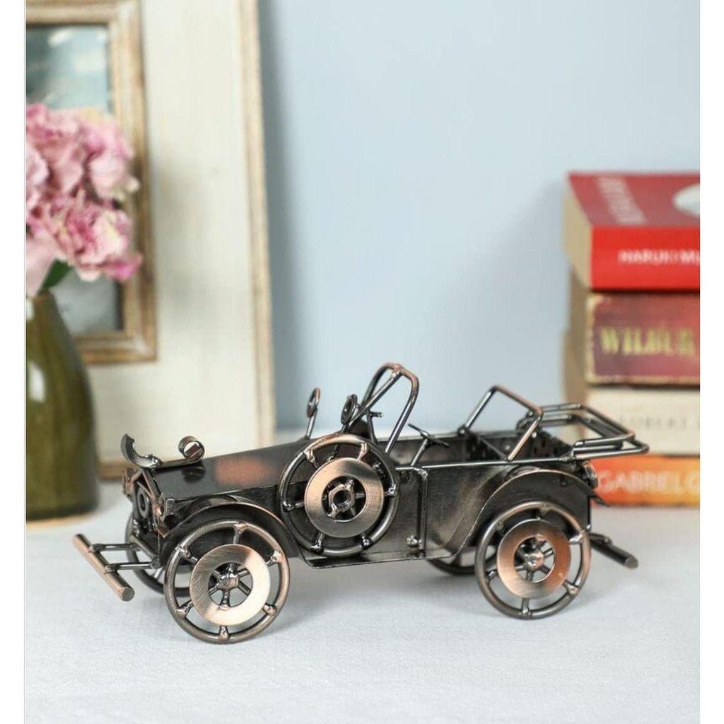 Antique Vintage Car Model Handcrafted Collections Collectible Vehicle Toys For Bar Or Home Decor