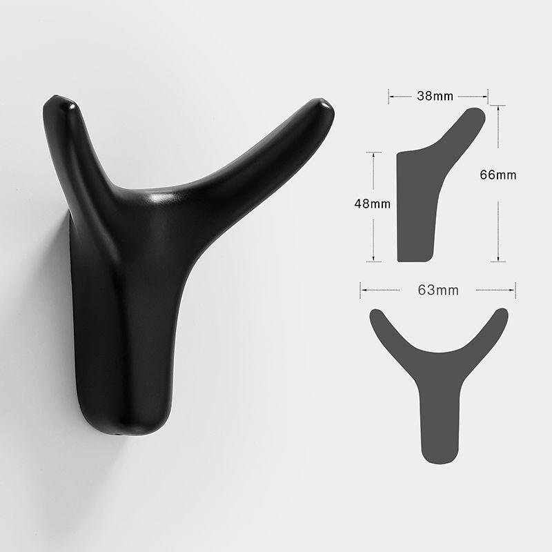 Gold Ram's Horn Coat Hook - Nordic Style Wall Mounted