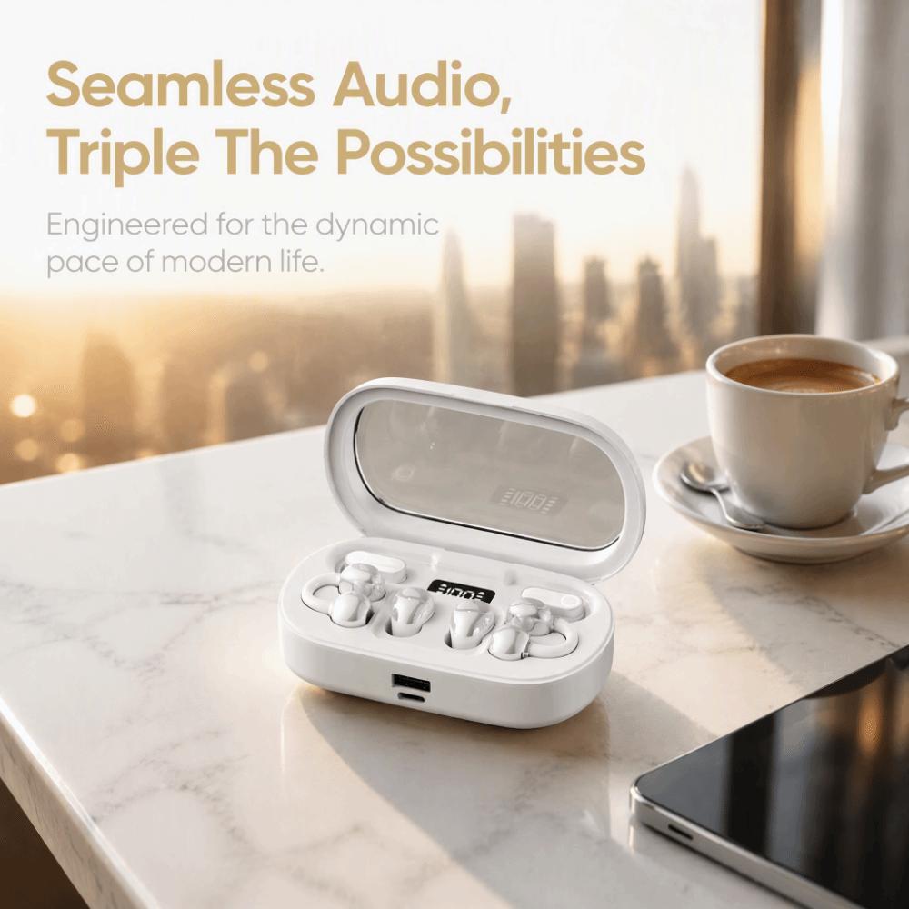 Semi-in-ear Wireless Earbuds Heavy Bass True Wireless Headphones New Bluetooth Earphones Sports