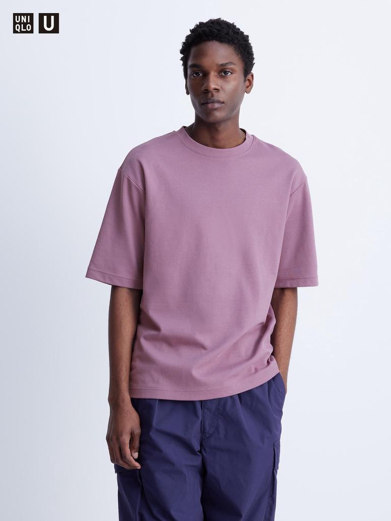Uniqlo Japan Air Rhythm Cotton Oversized Tee  5 Minute Sleeves 