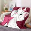 1pc Cute Cartoon Cat Print Throw Blanket - Soft and Cozy Home Decor for Room or Living Room