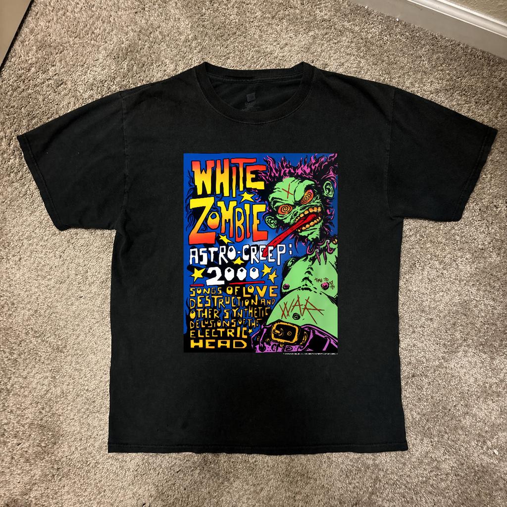 Rare 1995 White Zombie Astrocreep 2000 Concert T-Shirt Unisex