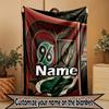 Custom Name Personalized Hannover 96 Football Print Blanket, Home Decor, Bedroom, Sofa, Camping, Couch, Gifts for Birthday Christmas