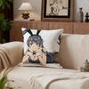 Rascal Does Not Dream of Bunny Girl Senpai Cushion Cover Cushion Cover Set 4Pcs 50x50  40x40 Pillowcase Decorative Sofa Home