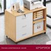 Wooden Office Filing Cabinet with Lock and Under-Desk Storage