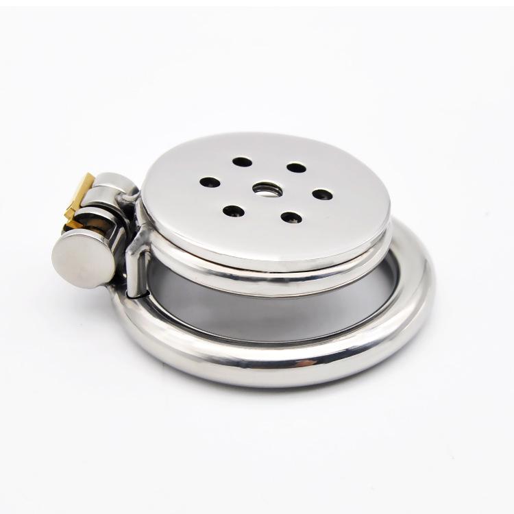 Men's Stainless Steel Chastity Lock Cage - Transgender Adult SM Training Belt