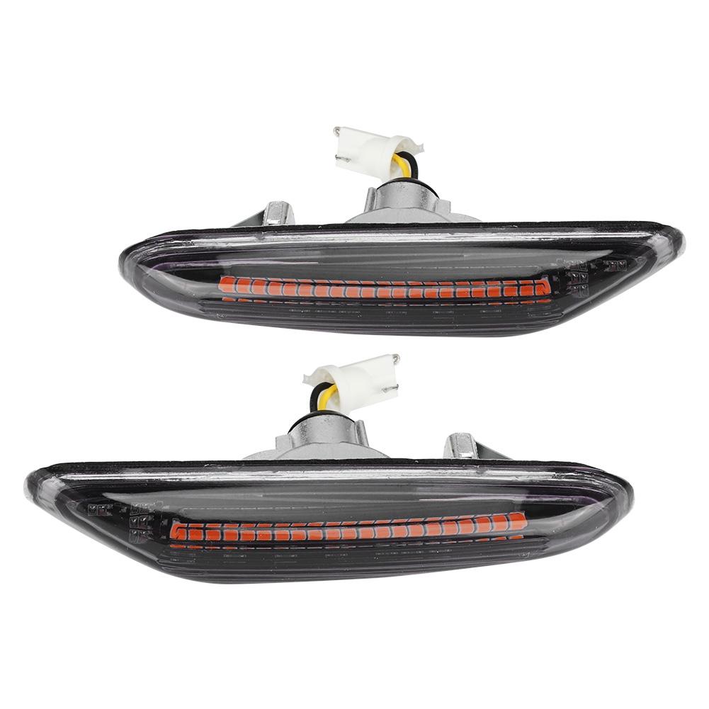 

Pair of LED Dynamic Flowing Light Side Turn Signal Indicator Fit for E90 E91 E92 E93 E60 E87 E82 E46
