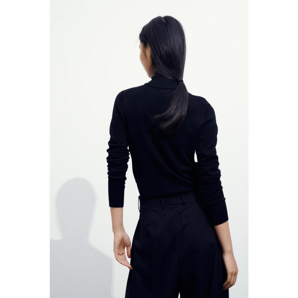 H M Turtleneck Sweater Black 1176748001