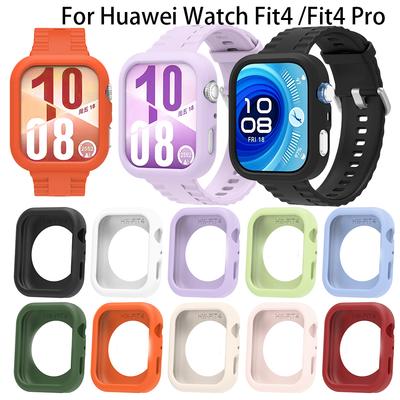 Skyddsfodral i silikon för Huawei Watch Fit 4 Pro Fodral Skärmskydd för huawei fit4 Ram Sporttillbehör