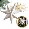 Large White Paper Christmas Star Openwork 45 Cm 3D Stained Glass Wg08