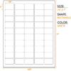 Waterproof Essential Oil Labels, 250 Rectangles, 1.5x1 Inches, Oil Proof, Highly Durable Blank Stickers