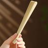 Solid Color Tassel Folding Fan Portable Kimono Fan Fashion Folding Bamboo Fan  Hanfu Accessories