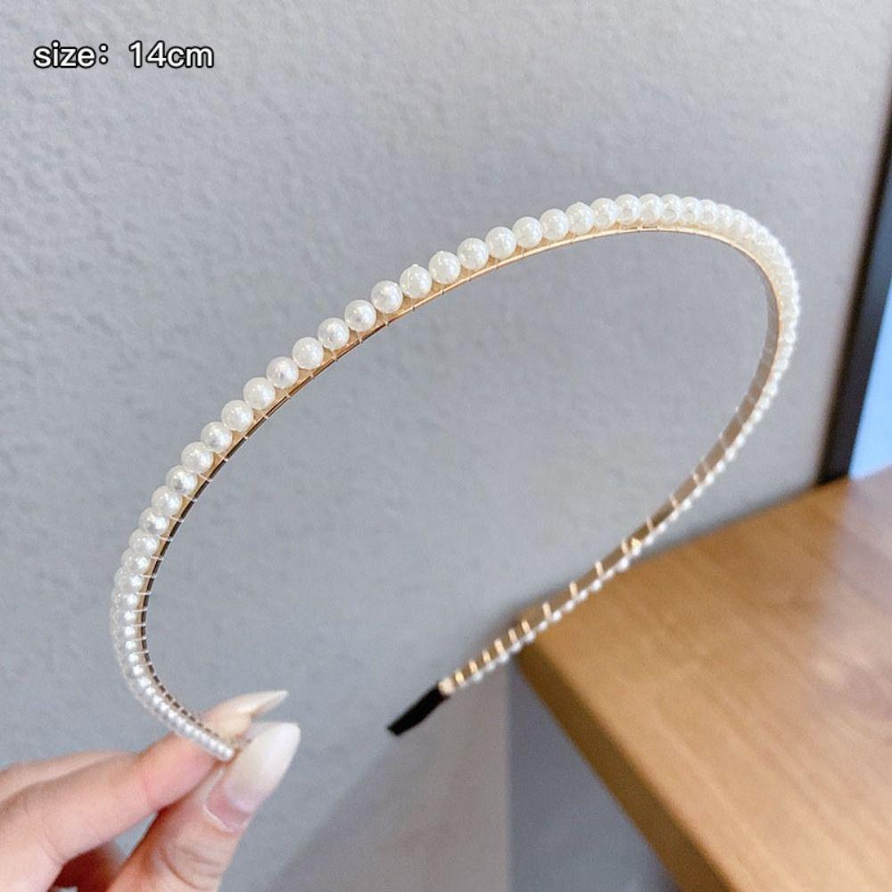 Alloy Pearl Hairband Versatile Headpiece New Hair Hoops