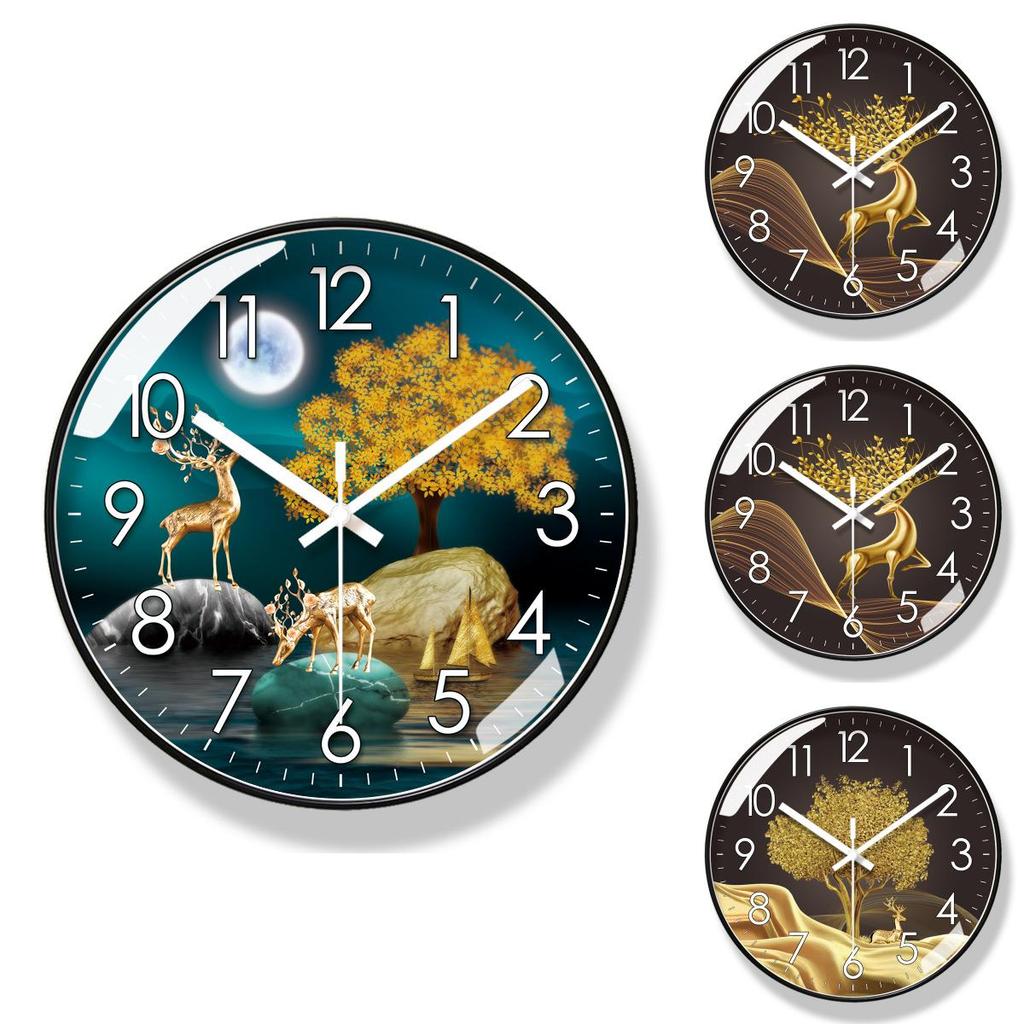 Moderne leise Wanduhr mit Quarzwerk für Wohnzimmerdekoration