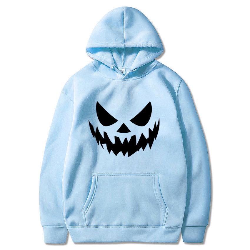 Halloween Printed Casual Hoodie Men's Women's Long Sleeved Sweatshirts Autumn Winter Fashion Style Hoodies