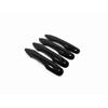 For Mazda 2 Hybrid Version 2024 ABS Chrome Carbon Fiber Black Door Handle Cover Decoration Sticker Trims Car Styling Accessories
