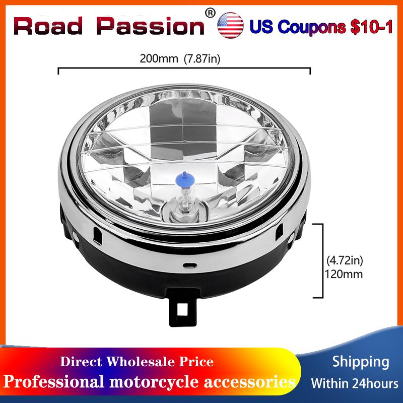 

Road Passion Motorcycle Headlight Head Lamp For Honda CB400 CB500 CB1300 VTR250 CB250 VTEC400 CB 400 500 1300 33120-KV0-703