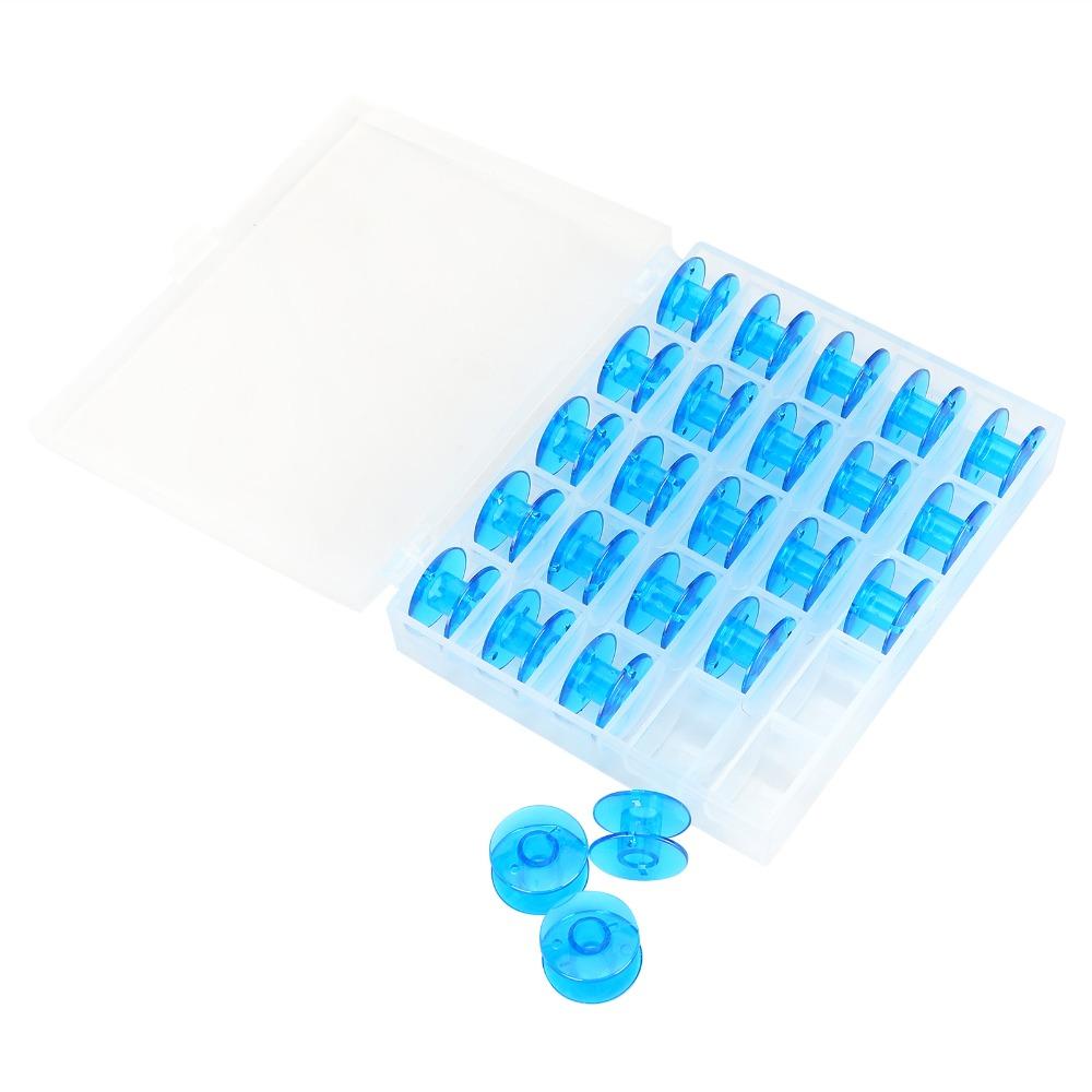 25pcs With Organizer Plastic Spool Plastic Sewing Machine Accessories  DIY Sewing