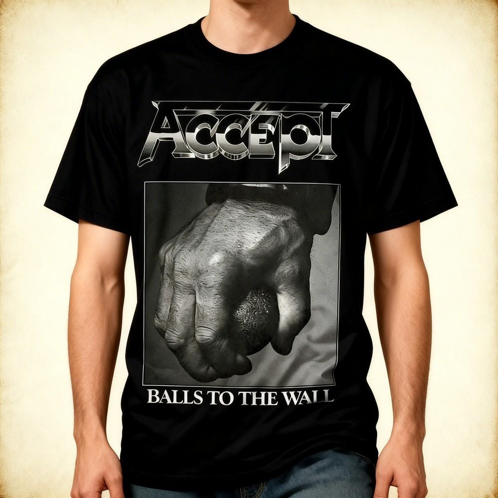 AKZEPTIERENBalls to the Wall Schwarze Männer S234XL T-Shirt Unisex T-Shirt Grafik-T-Shirt