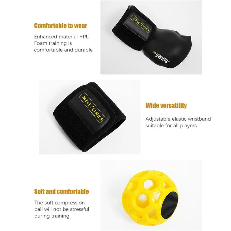 Golf Swing Trainer Ball Golf Training Aids Golf Posture Corrector With Corrective Wristband And Ball Wrist Trainer