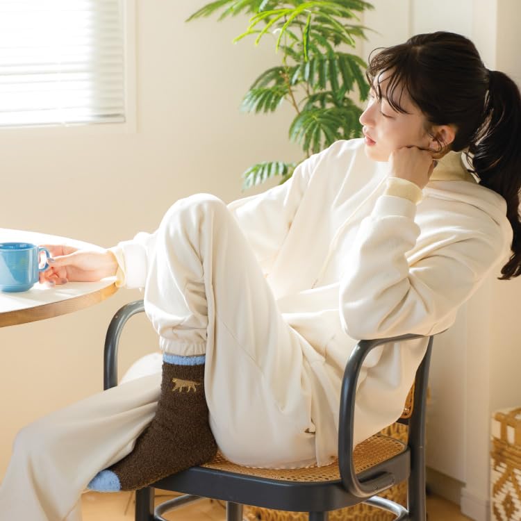 Patterns and Moo Moo Loom Leopard Tiger Cold Ankle Fluffy and Small Machine [Wpc.] [Soft Warm] Socks, & Design, Protection, Warmers, Soft, Stylish,