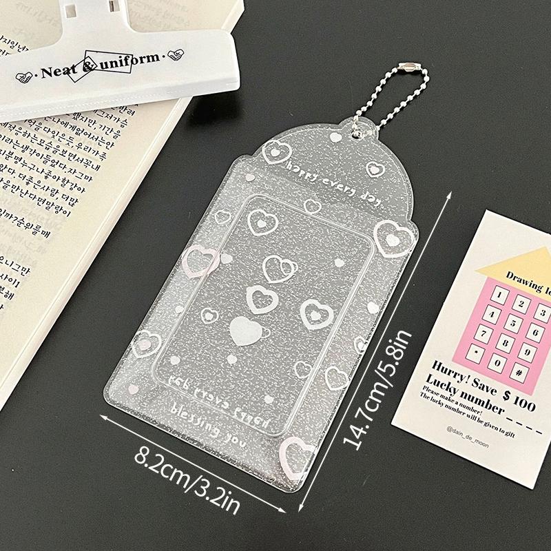 

Idol Photocard Holder Mini Idol Photo Frame Kpop Photo Card Holder ID Card Sleeve Credit Cover Case Students Stationery Cardcase AS picture