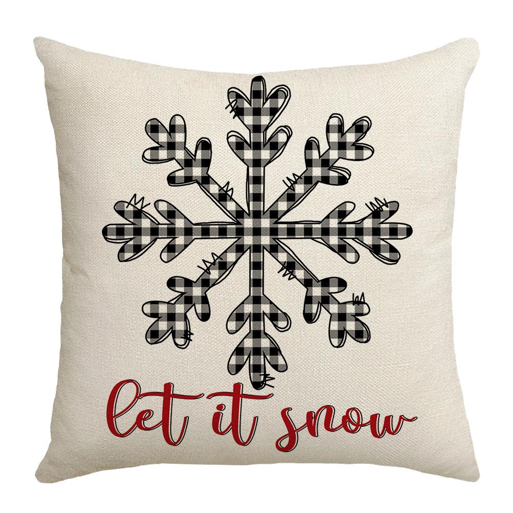 New Red Christmas Pillow Case Christmas Red Sofa Living Room Pillow Case Home New Style