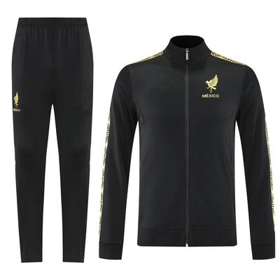 2526 Nationalmannschaft Mexiko Gold Cup Edition Kinder-Erwachsenen Lange Pull-Jacke Fußball-Trainingsanzug Set Fans