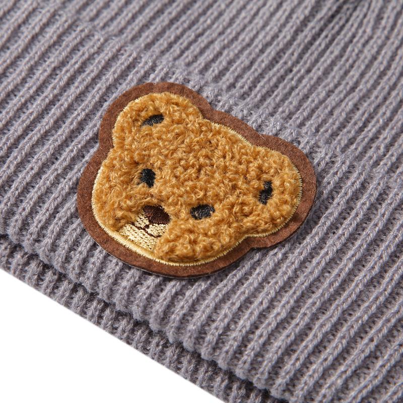 Βρεφικό Χειμερινό Καπέλο Χαριτωμένο Σχέδιο Αρκουδάκι Πλεκτό Σκουφάκι Ζεστό Καπέλο για Βρέφος Νεογέννητο Αξεσουάρ Κρύου Καιρού