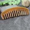 1Pcs Sandalwood Broad-Tooth Curled Hair Wooden Comb Scalp Massage Comb For Women Girls Ladies