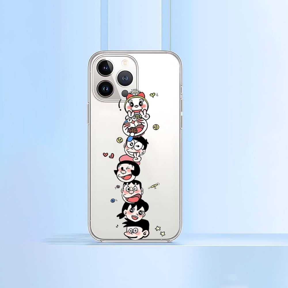

Anime Cute D-Doraemon-S Phone Case For IPhone 17 16 15 12 11 Pro Max 14 Plus 13 Mini Clear Cover Soft Funda iphone12