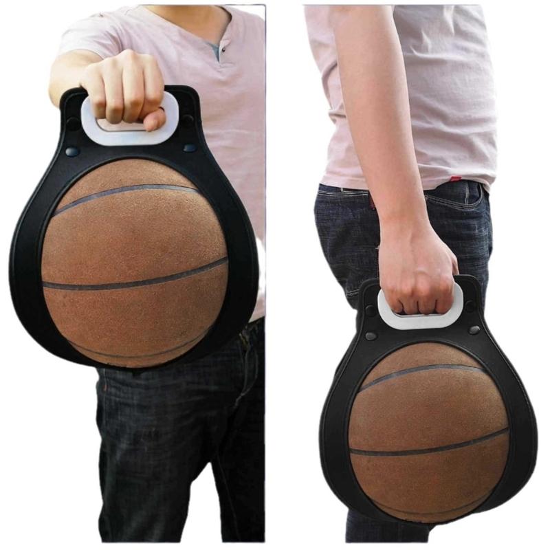Portables Sports Balls Organizers Regulable Sports Balls Carriers with Metal Clip for Easyly Courts Transportation
