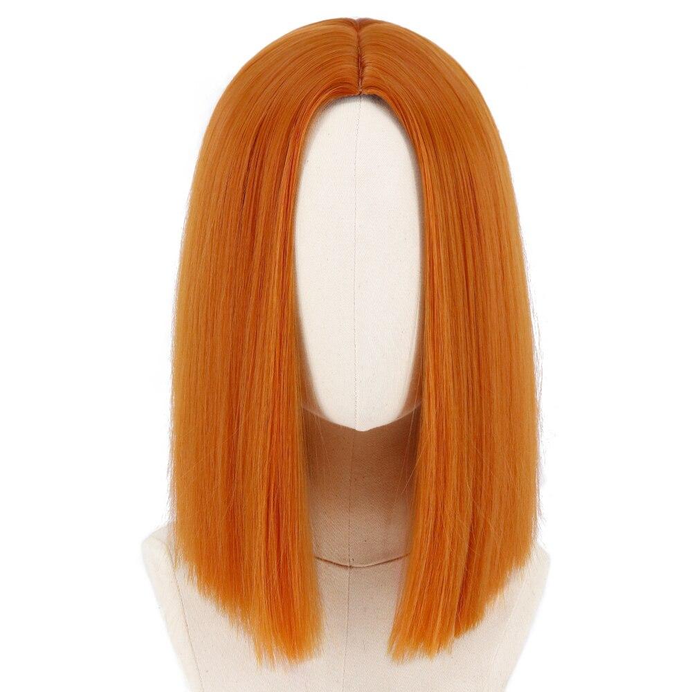 

MERISIHAIR Короткий прямой бразильский парик Синтетические парики со средней частью волос на всю голову для чернокожих женщин Термостойкий парик для женщин