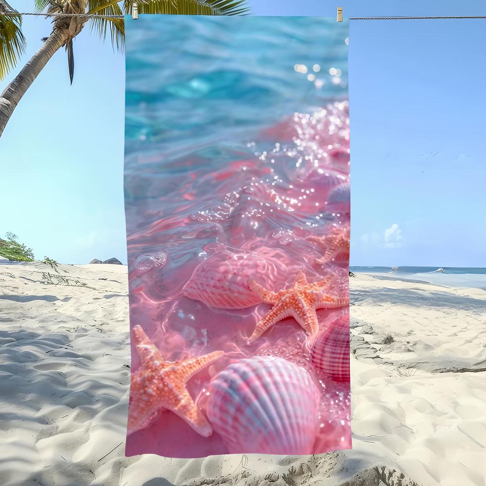 Ozean Element Handtuch Strand Übergröße Weich Ultra Saugfähig Schnell Trocknend Groß Pool Reise Camping Badezimmer