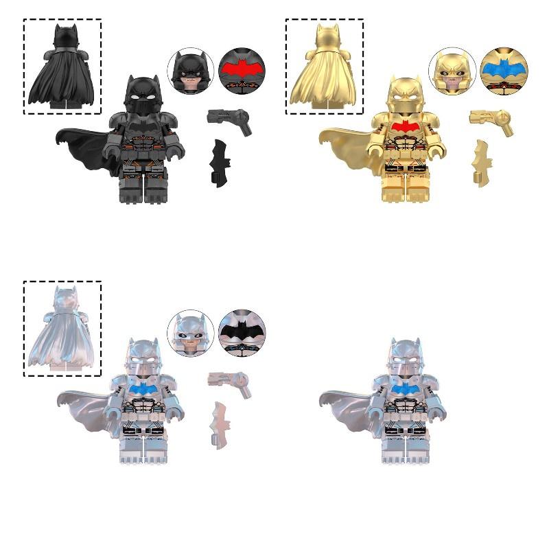 Superhero Series Thermos Black And White Batman Assembly Building Block Toys Diy Educational Game