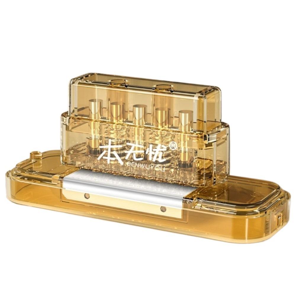 

Дырокол на 5 отверстий, скругленный резак, степлер для страниц книги, дырокол для листов А4, А5, В5 жёлтый