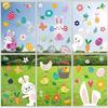 8 Sheets Easter Window Clings, Easter Window Stickers Decorations Spring Window Clings Decal