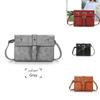 Elegant Vintage Style Pu Leather Crossbody Bag For Women In Brown Chic Small Square Design