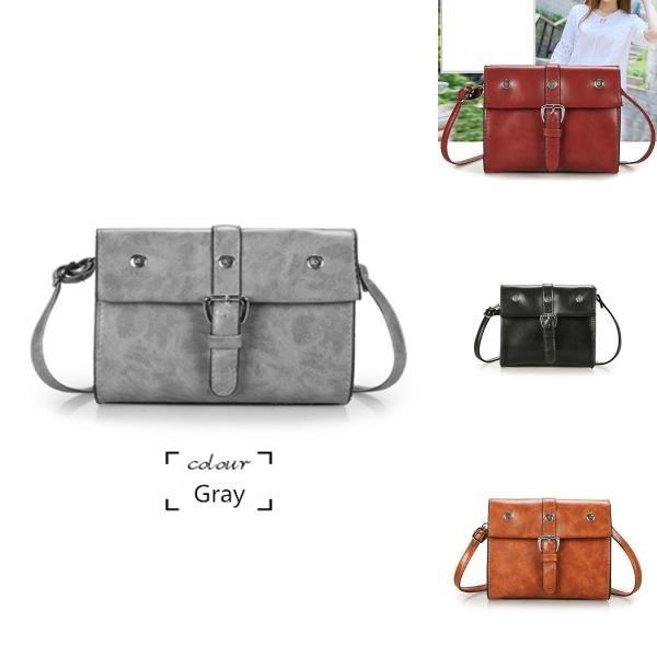 Elegant Vintage Style Pu Leather Crossbody Bag For Women In Brown Chic Small Square Design