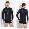 3MM Diving Suit Men's Split Top Snorkeling Surfing Long-sleeved Swimsuit Thickened Warm Coat
