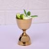 ABHAS® Brass Cocktail Jigger – Traditional Golden 30/60ml Peg Measurer with Wine Stopper | Double-Sided Bar Tool & Measuring Cup Product Description.