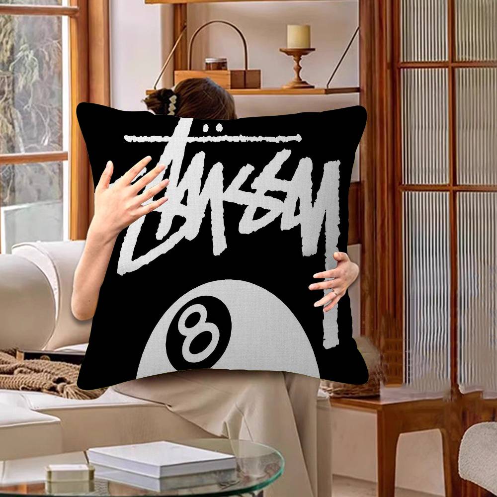 Zwart-Wit NO.8 Bil Kussen Kussenhoes Kussensloop Woonkamer Bank Huisdecoratie Op Maat