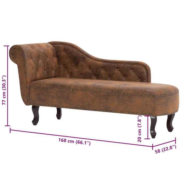 VidaXL Chaise Longue Canapé-lit Meuble de Salon Mobilier de Salle de Séjour Chaise de Salon Chambre à Coucher Maison 281278