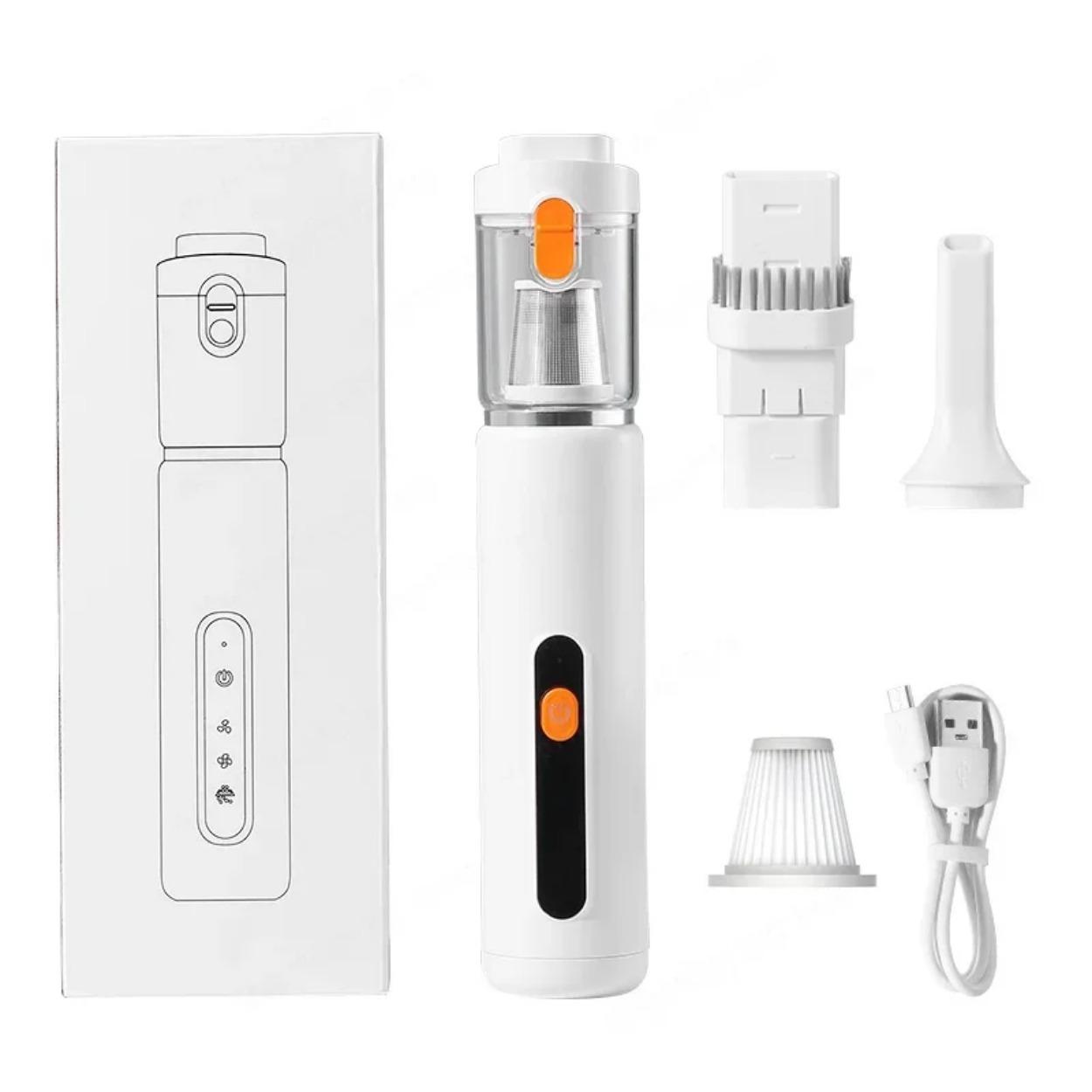 

Youpin пылесос беспроводной большой мощности всасывания двойного назначения перезаряжаемый домашний портативный автомобильный пылесос пылеуловитель новый белый