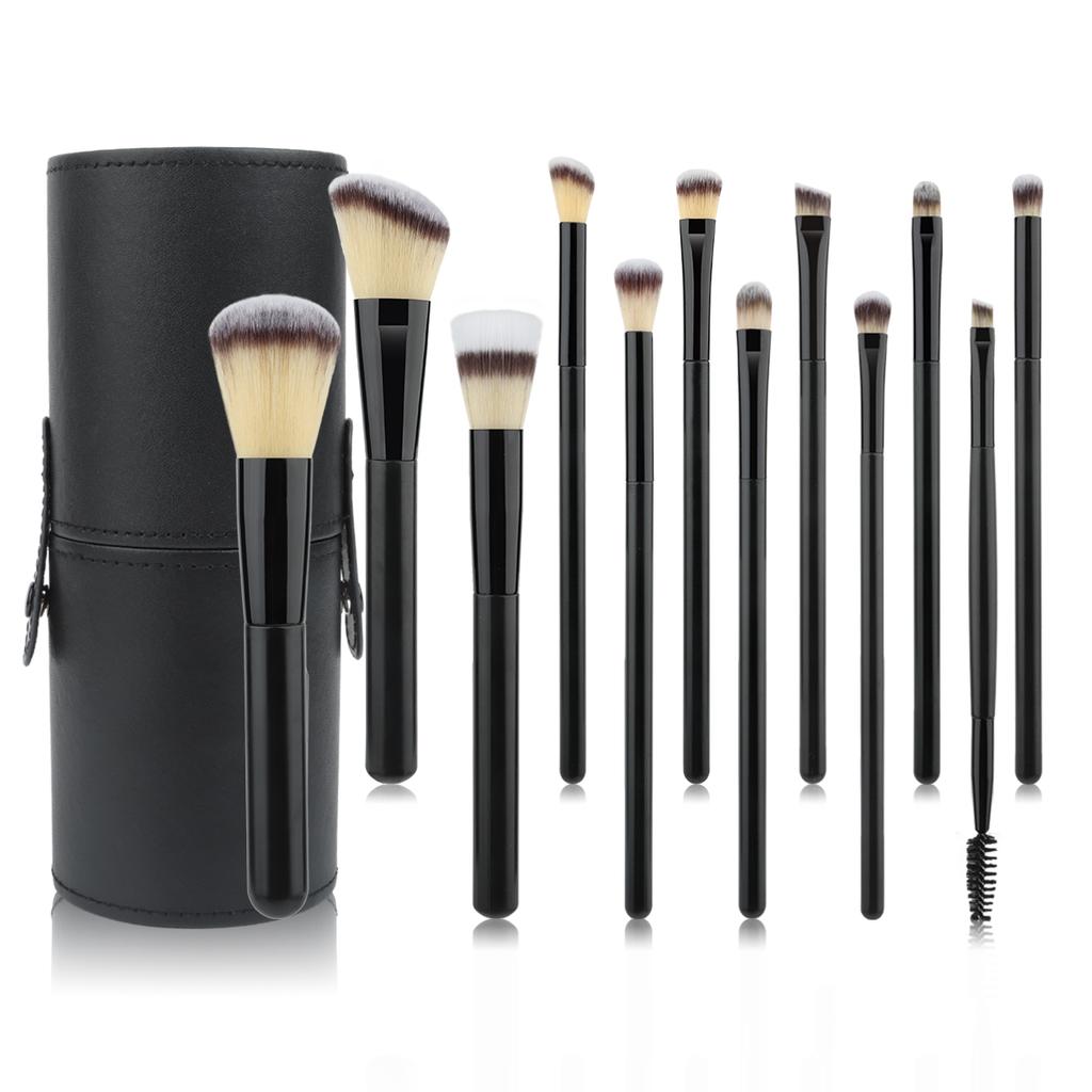 12PCS Professional Makeup Brushes Set Eyeshadow Foundation Concealer Blending Blush Brush Kabuki Soft Fluffy Women Beauty Tool