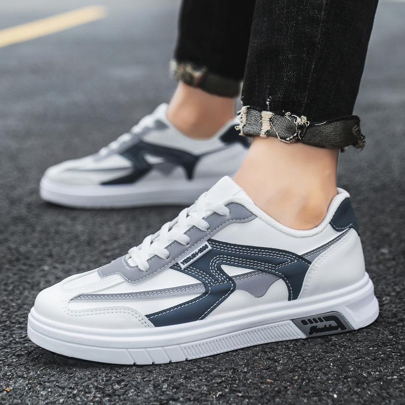 Herrskor sommar ny trend färgmatchning herrars vardagliga boardskor studenter utomhussporter lätta platta vardagsskor