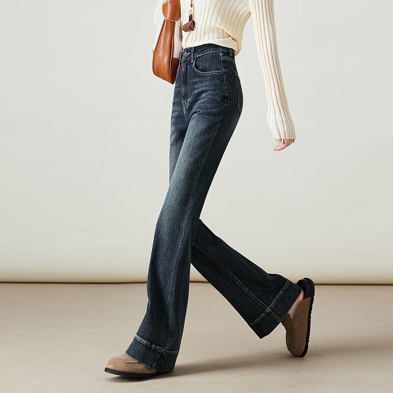 SOFSIL 2026 Spring High-Waist Flared Jeans for Women