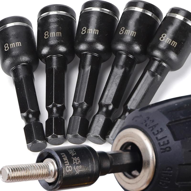 Hex Magnetic Nut Screwdriver Sockets Sleeve Electric Impact Socket Bit Adapter Screwdrivers Driver Drill Bits Handle Tools