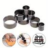 7Pcs Sharp Leather Cutting Die Leather Circle Stencil Cutter Mold Round Hollow Hole Punch Set Paper Leather Craft Tools